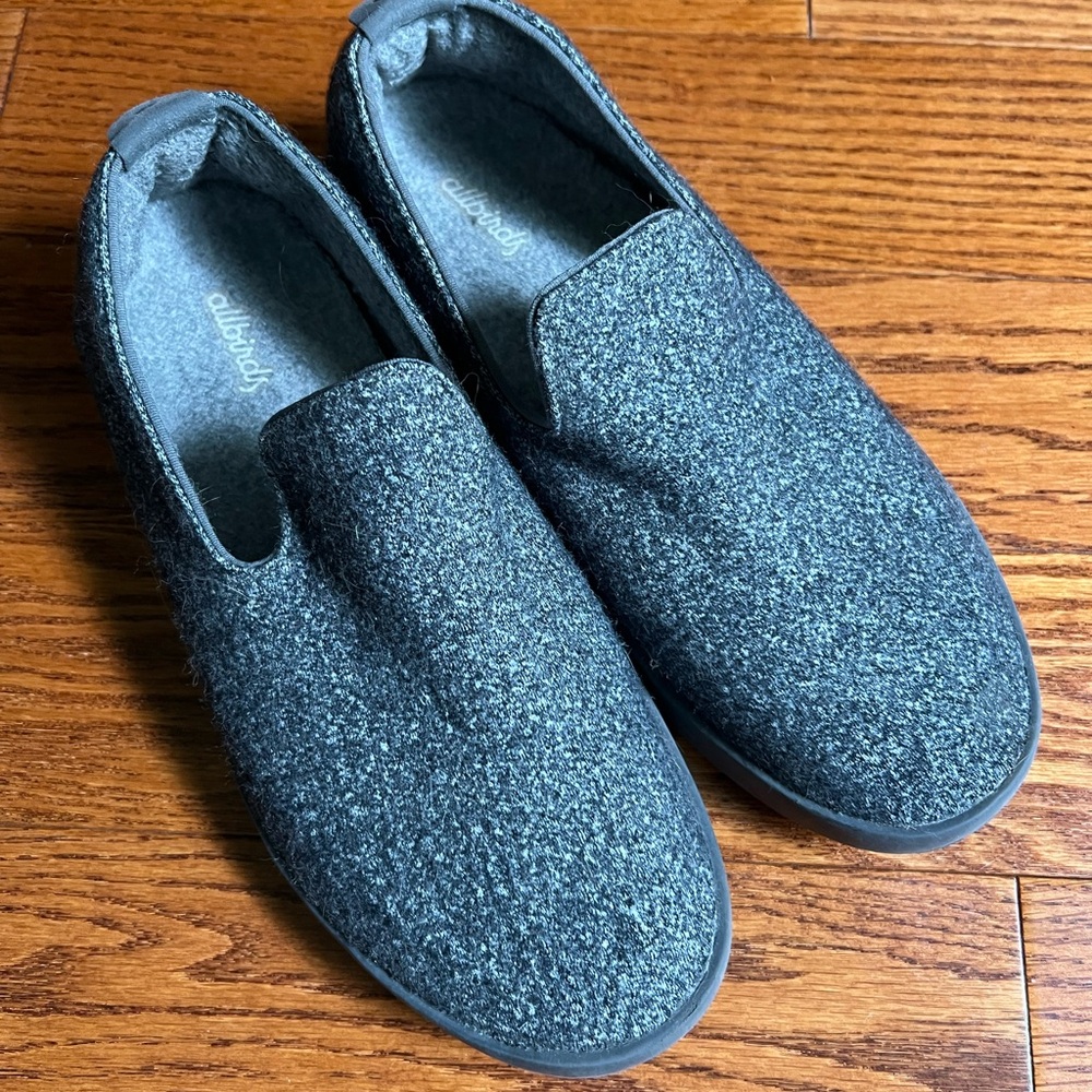 Allbirds Gray Flats Cozy Slip-On Design